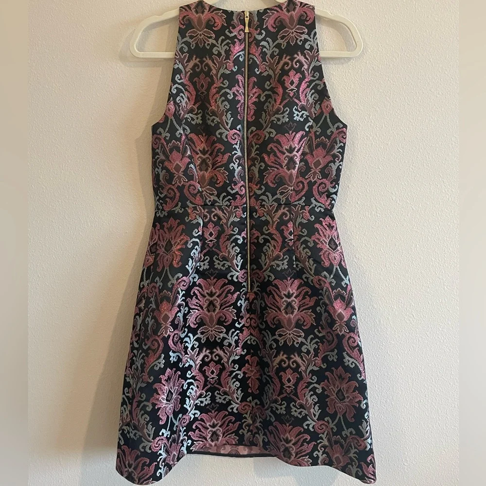 NWT kate spade Mini Dress Tapestry Jacquard Fit-and-Flare Women’s 4 Sleeveless